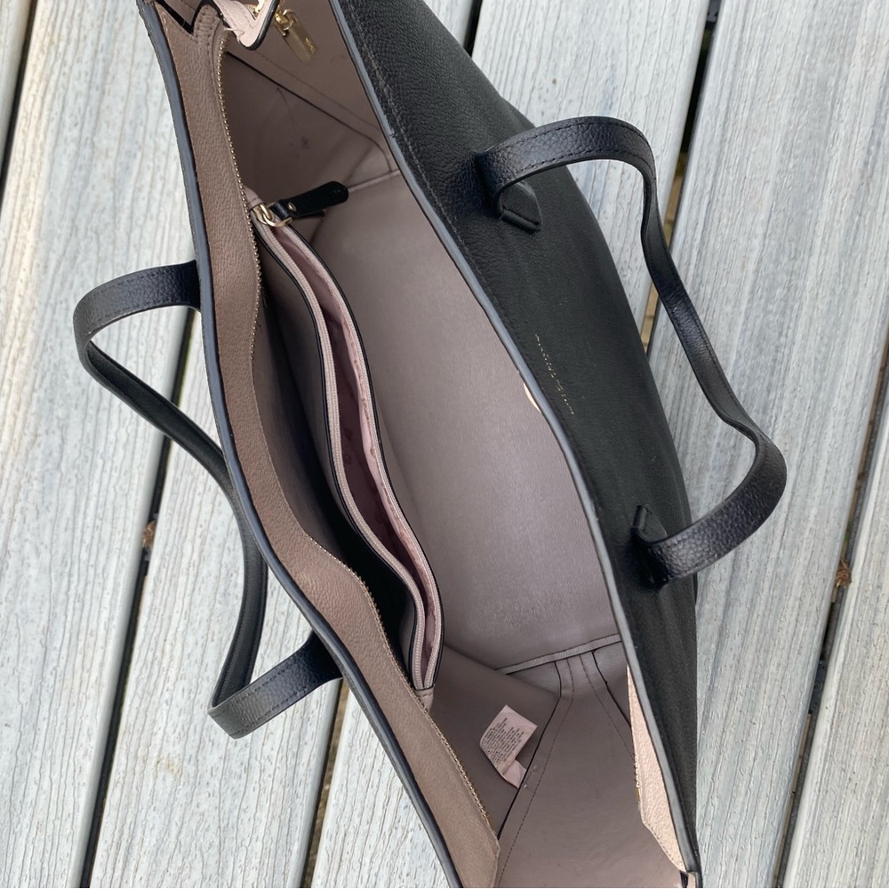 Kate Spade tote- black and light tan - Picture 8 of 16
